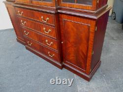 00001 HENKEL HARRIS Mahogany 2 Piece Breakfront China Cabinet Curio