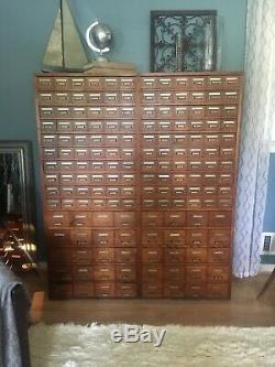 160 drawer library card catalog