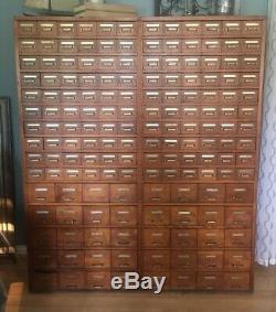160 drawer library card catalog
