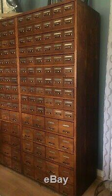 160 drawer library card catalog