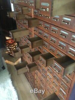 160 drawer library card catalog