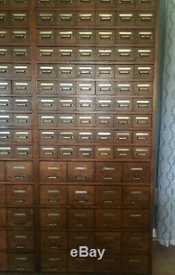 160 drawer library card catalog