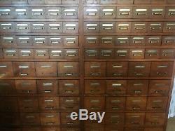 160 drawer library card catalog