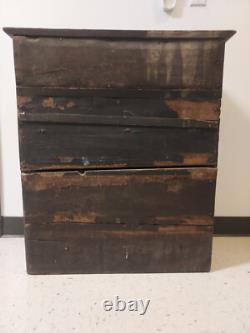 17th Century Charles II English Oak Carved Cabinet Dated 1653