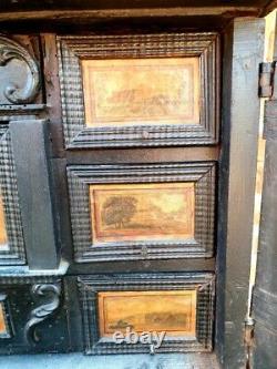 17th Century Flemish Antique Collectors Cabinet in Country House Condition