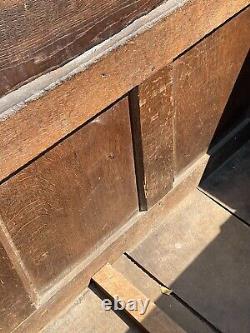 17th century carved oak coffer primitive blanket chest 1600s antique Jacobean