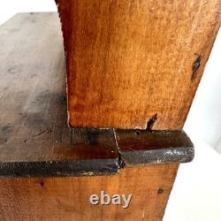 18 TALL SALESMAN SAMPLE MINIATURE Wood HOOSIER CABINET Antique Vintage RARE