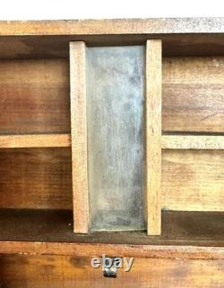 18 TALL SALESMAN SAMPLE MINIATURE Wood HOOSIER CABINET Antique Vintage RARE