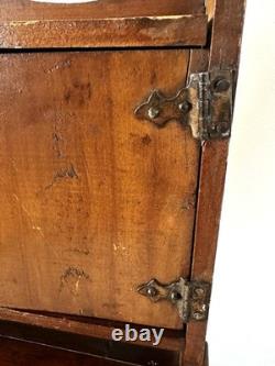 18 TALL SALESMAN SAMPLE MINIATURE Wood HOOSIER CABINET Antique Vintage RARE