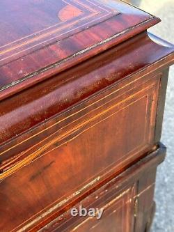 1800s paw foot mahogany inlaid bar cabinet sideboard needs tlc 46x22x23 empire