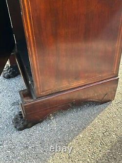 1800s paw foot mahogany inlaid bar cabinet sideboard needs tlc 46x22x23 empire