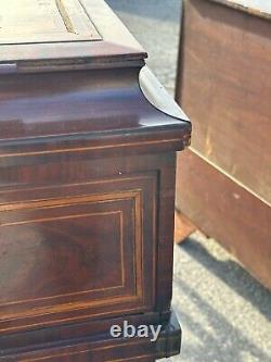 1800s paw foot mahogany inlaid bar cabinet sideboard needs tlc 46x22x23 empire