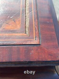 1800s paw foot mahogany inlaid bar cabinet sideboard needs tlc 46x22x23 empire