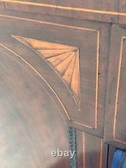 1800s paw foot mahogany inlaid bar cabinet sideboard needs tlc 46x22x23 empire