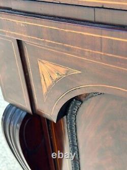 1800s paw foot mahogany inlaid bar cabinet sideboard needs tlc 46x22x23 empire