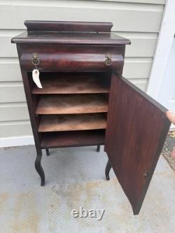 1880 Mahogany American Music Cabinet Great Condition (LOCAL PICK UP ONLY)