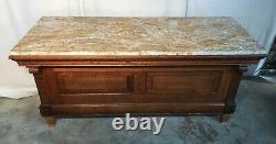 1890's Quartersawn Oak 6' Bar, General / Country Store Counter With Granite Top
