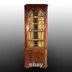 18th Century Georgian Mahogany Glass Display Side Cabinet Bookcase