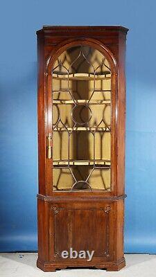 18th Century Georgian Mahogany Glass Display Side Cabinet Bookcase