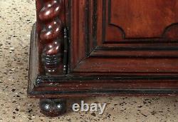 18th Century Italian Baroque Multi Piece Mahogany Cabinet With Ebonized Details