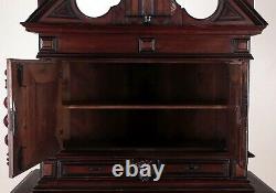 18th Century Italian Baroque Multi Piece Mahogany Cabinet With Ebonized Details