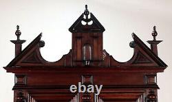 18th Century Italian Baroque Multi Piece Mahogany Cabinet With Ebonized Details