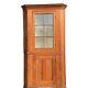 18th Chippendale Softwood Corner Cupboard Cabinet Primitive Country Barn Find @