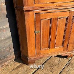 18th Chippendale Softwood Corner Cupboard Cabinet Primitive Country Barn Find @