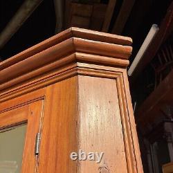 18th Chippendale Softwood Corner Cupboard Cabinet Primitive Country Barn Find @