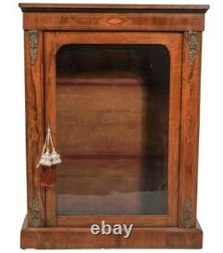 19 Century French Wood & Glass Vitrine Display Cabinet From LONDON