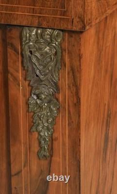 19 Century French Wood & Glass Vitrine Display Cabinet From LONDON