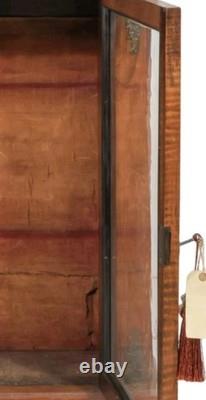 19 Century French Wood & Glass Vitrine Display Cabinet From LONDON