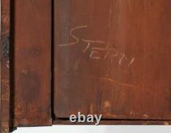 19 Century French Wood & Glass Vitrine Display Cabinet From LONDON