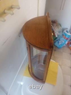 19 in. Three Tier Curved Glass Display Cabinet