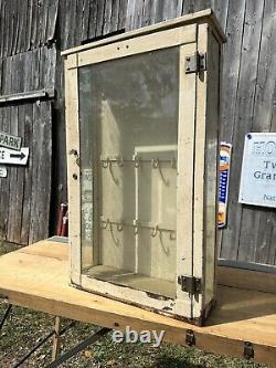 1900s Antique Medical Cabinet Kitchen Key Safe Industrial Dental Rustic Entryway