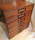 1920's Weis 6 Drawer Oak File Desk Cabinet Fine Office Adornment Great Condition
