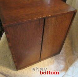 1920'S Weis 6 DRAWER OAK File Desk Cabinet FINE OFFICE ADORNMENT GREAT CONDITION