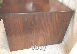 1920'S Weis 6 DRAWER OAK File Desk Cabinet FINE OFFICE ADORNMENT GREAT CONDITION