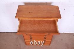 1920s Antique Pine 26-Drawer Architect's Blueprint Flat File Cabinet