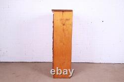 1920s Antique Pine 26-Drawer Architect's Blueprint Flat File Cabinet