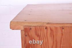 1920s Antique Pine 26-Drawer Architect's Blueprint Flat File Cabinet