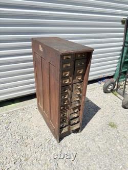 1920s Cabinet Apothecary Industrial Multi Drawer File Ledger Ohio Jewlery Macey