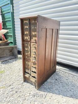 1920s Cabinet Apothecary Industrial Multi Drawer File Ledger Ohio Jewlery Macey