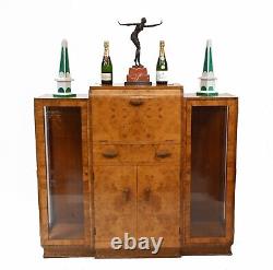 1930s Art Deco Cocktail Cabinet Vintage Furniture