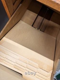 1930s Wooden Arts and Crafts File Cabinet by Weis
