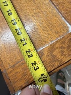 1930s Wooden Arts and Crafts File Cabinet by Weis