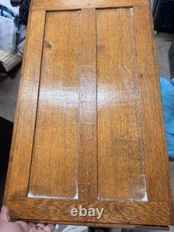 1930s Wooden Arts and Crafts File Cabinet by Weis