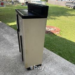 1940s Art Deco Dental Cabinet Industrial Medical Chest Dresser Tan 10 Drawer VTG