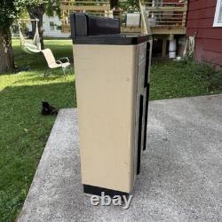 1940s Art Deco Dental Cabinet Industrial Medical Chest Dresser Tan 10 Drawer VTG