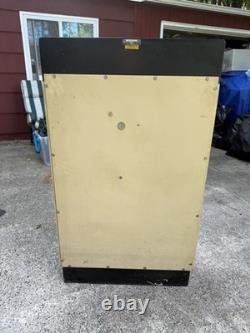 1940s Art Deco Dental Cabinet Industrial Medical Chest Dresser Tan 10 Drawer VTG